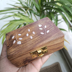 Brown Wooden Jewellery box mini Any 1- 3.5" * 2.5" size