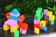 Building blocks  pack of a bag with small piece of wood to build