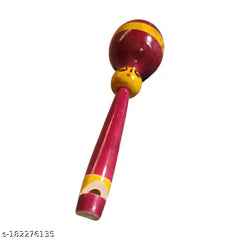 Wooden Bullet TiK Tik Rattle with Whistle