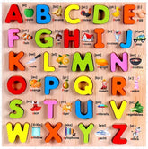 Capital ABCD - 3D Number Board with picture print