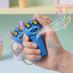 Popout Eyes Cartoon Shaker Toy Keychain for Kids Adults & Stress Relief School College Hand Bag Hanger Pendant Ages 3+ (Any 1)