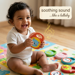 Cartoon Wooden Castanet Rattle Toy - Any 1