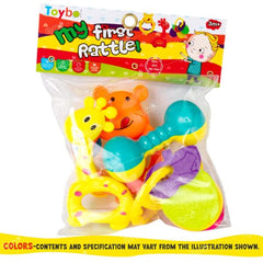 Colourful Non Toxic Set of 4 Attractive Rattle set Combo - New Born Gift