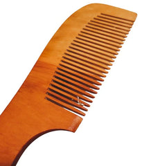 Comb with handle pack of 1 wooden comb