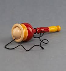 Wooden Cup and ball Catch Game