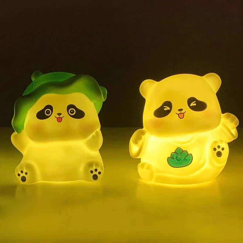 Cute Green Leaf Panda Light Lamp-1 pc