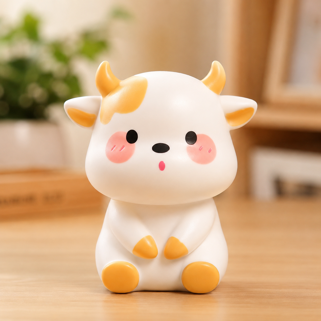 Cute Mini Baby Cow Light Lamp - 1 piece