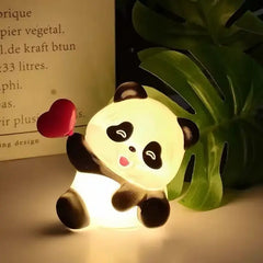 Cute Panda Light Lamp With Heart - small