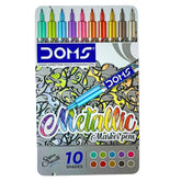 DOMS Metallic Marker Pens 10 Pcs Pack