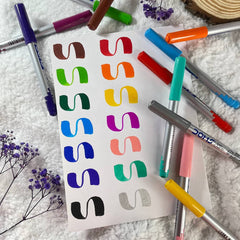 DOMS Non-Toxic Multicolor 26 Shades Brush Pens Set -ncludes Gold & Silver Shades