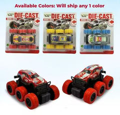 Die Cast Car For Kids - Driving Inertia - Bidirectional Driving - Hehemonic Six Wheels - Any 1