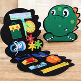 Dino Busy Board for Toddlers, Educational Toy for Boys Girls