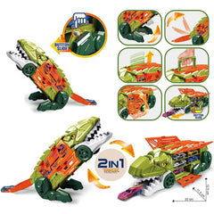 Dinosaur Parking Lot - 2 in 1 Track with Cars