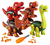 Dinosaur Toys for Kids DIY Assembly Toys with Any 1 Dinosaurs and 1 Screw Driver, Dino Kids Building Learning Toys, STEM Toy