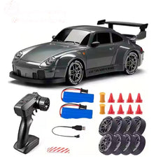 Drift Car,1:24 Scale,2.4Ghz Remote Control,4WD,20Km/Hr Max Speed,2 Speed Modes,2 Batteries,50Mins Playtime,Multicolour
