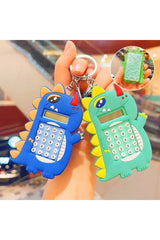 Dinosaur Calculator And Maze Ball Game Keychain