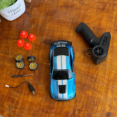 Electric Blue Metallic RC Drift Car - High Performance 36 Custom Series Remote Control Racing Toy