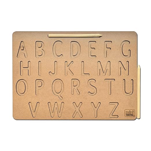 English Tracing Writing Practice Board - Capital ABCD