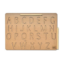 English Tracing Writing Practice Board - Capital ABCD