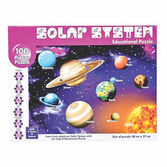 Solar System Educational Jigsaw Puzzle, 100 Pieces, 48 x 37 cm
