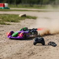 F1 Remote Control Vehicle with Light, Music & Spray Effect | Hand Gesture Control, Rechargeable Superhero RC Car