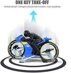 FLYING MOTORCYCLE toys for kids with Remote Control 2 in 1 bike toys for kids-Any 1 Random Color