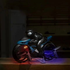 FLYING MOTORCYCLE toys for kids with Remote Control 2 in 1 bike toys for kids-Any 1 Random Color