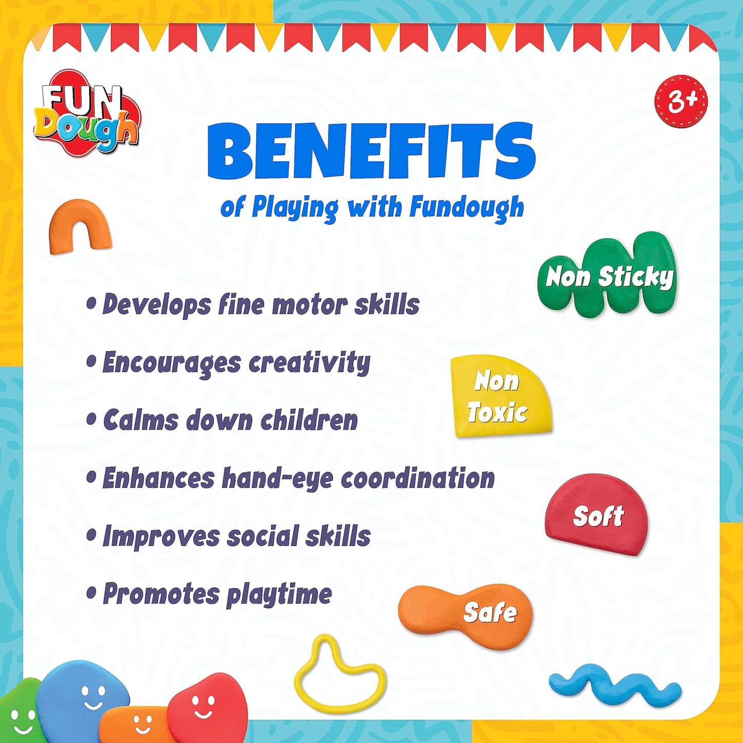 FUN DOUGH Clay - Kitchen Set, Cutting and Moulding Playset