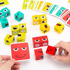 Face Change Cube Puzzle - Green Pack Multiplayer Game