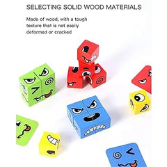 Face Change Cube Puzzle - Green Pack Multiplayer Game