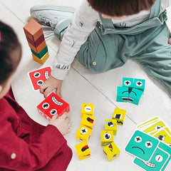 Face Change Cube Puzzle - Green Pack Multiplayer Game