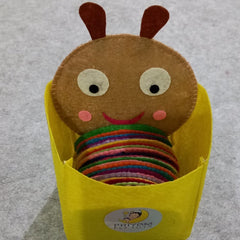 Felt Caterpillar Shape Numbers 1-10