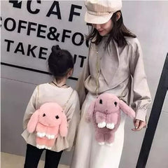 Fluffy Plush Rabbit Bag Fashion Girl - Bunny sling Bag ANY 1 Random