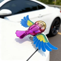 Flying Bird Car Dashboard Decoration, Moving Flapping Wings Bird Ornament Cute Exterior Decor for Scooter, E-Bike, Helmet & Rearview Mirror