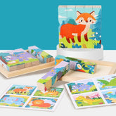 Four Side Rectangle Puzzle 4 in 1