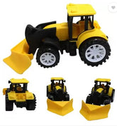 Friction powered plastic road leveller Yellow color toy for kids -JCB