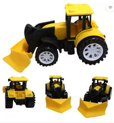 Friction powered plastic road leveller Yellow color toy for kids -JCB