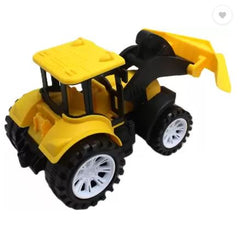 Friction powered plastic road leveller Yellow color toy for kids -JCB