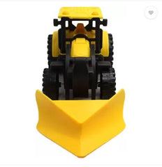 Friction powered plastic road leveller Yellow color toy for kids -JCB