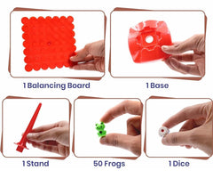 Frog Balance Tree Game Toys, Two-Player Balance Game Parent-Child Interactive Family Tabletop Puzzle Game