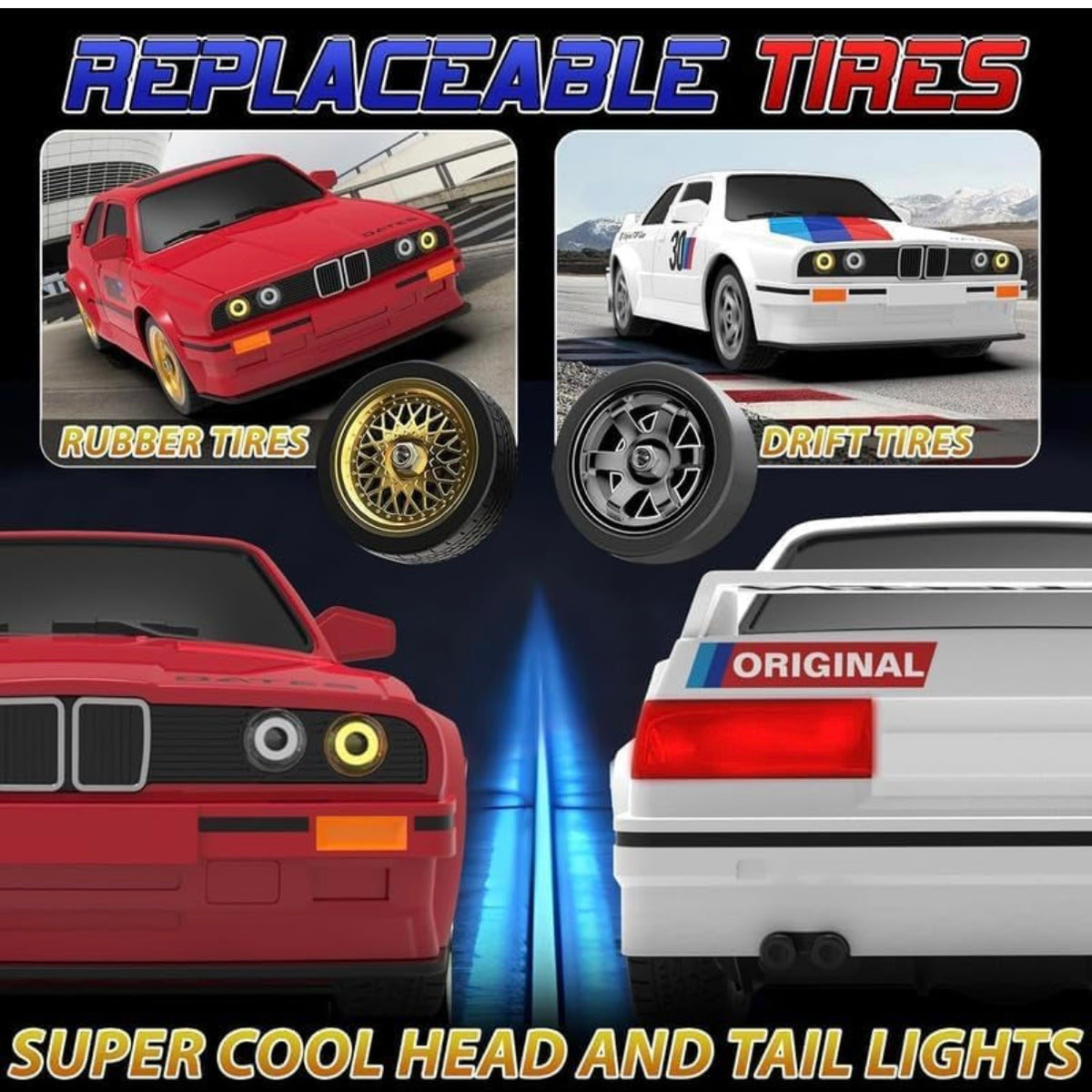 BMW Retro drift 1:16 30km/h high speed and low speed