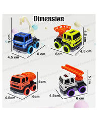 FunBlast Pull Back Construction Toy Trucks vehicle for Kids - Any 1 piece