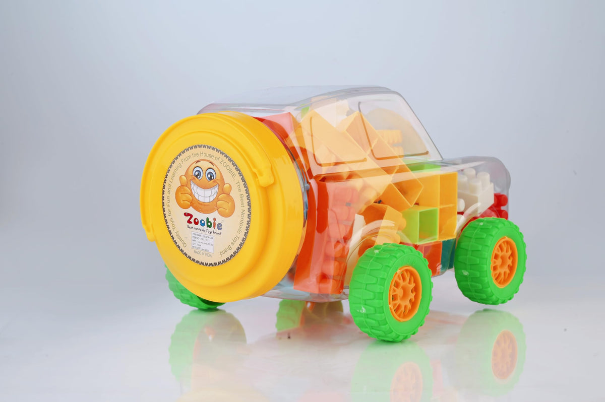 Fun Car with 90+ Pieces of Building Blocks