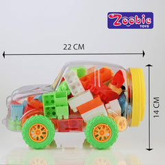 Fun Car with 90+ Pieces of Building Blocks