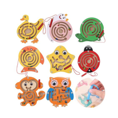 Fun Filled Magnet Maze Puzzle Rnadom With Magnet Stick ball game