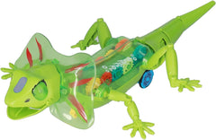 Funny Lizard Electric Crawling Animal Toy - Sound and Lights Multicolor