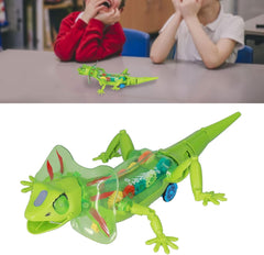 Funny Lizard Electric Crawling Animal Toy - Sound and Lights Multicolor
