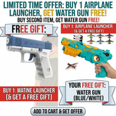 Free with Launcher Gun Kids Pistol Water Gun | Water Prank Funny Game for Kids| Squirt Water Gun Toys | Non Electric Manual Water Gun
