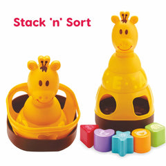 Giraffix – 3-in-1 Stack, Sort & Toss Toy for Toddlers (12M+)