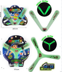 Glow in Dark Flying Disc Throwing Ring Boomerang Thrower Toy Sports Kid's -Any 1 Model